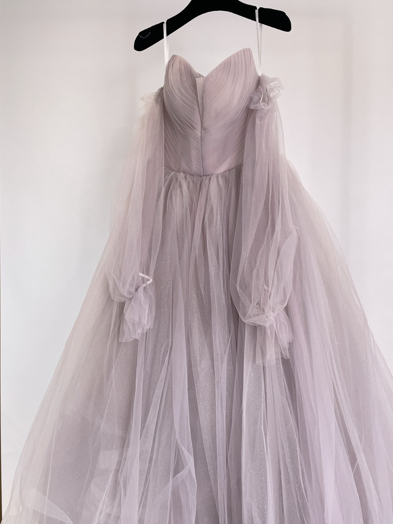 _Fairy Long Sleeve Tulle Dress in Lilac