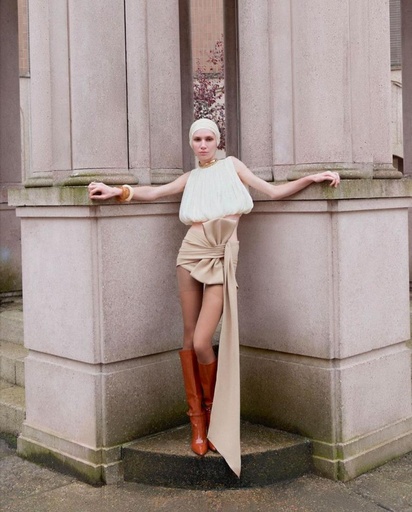 RAY TOP WITH RIVULET SKIRT