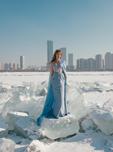 ELSA DRESS WITH CAPE