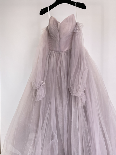 _Fairy Long Sleeve Tulle Dress in Lilac